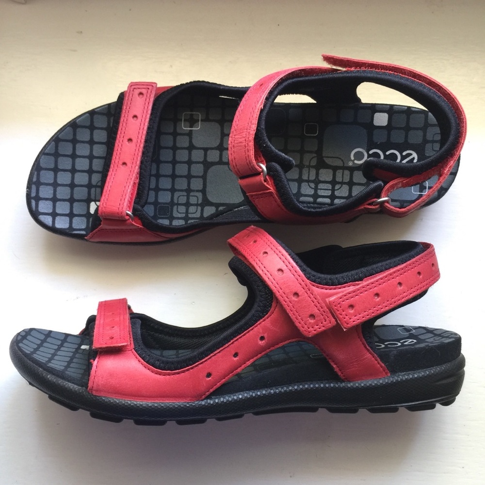 NIB!! Ecco Jab Leather Sandals